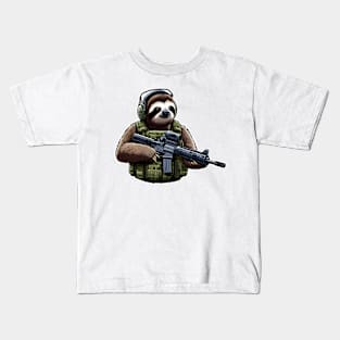 Tactical Sloth Kids T-Shirt